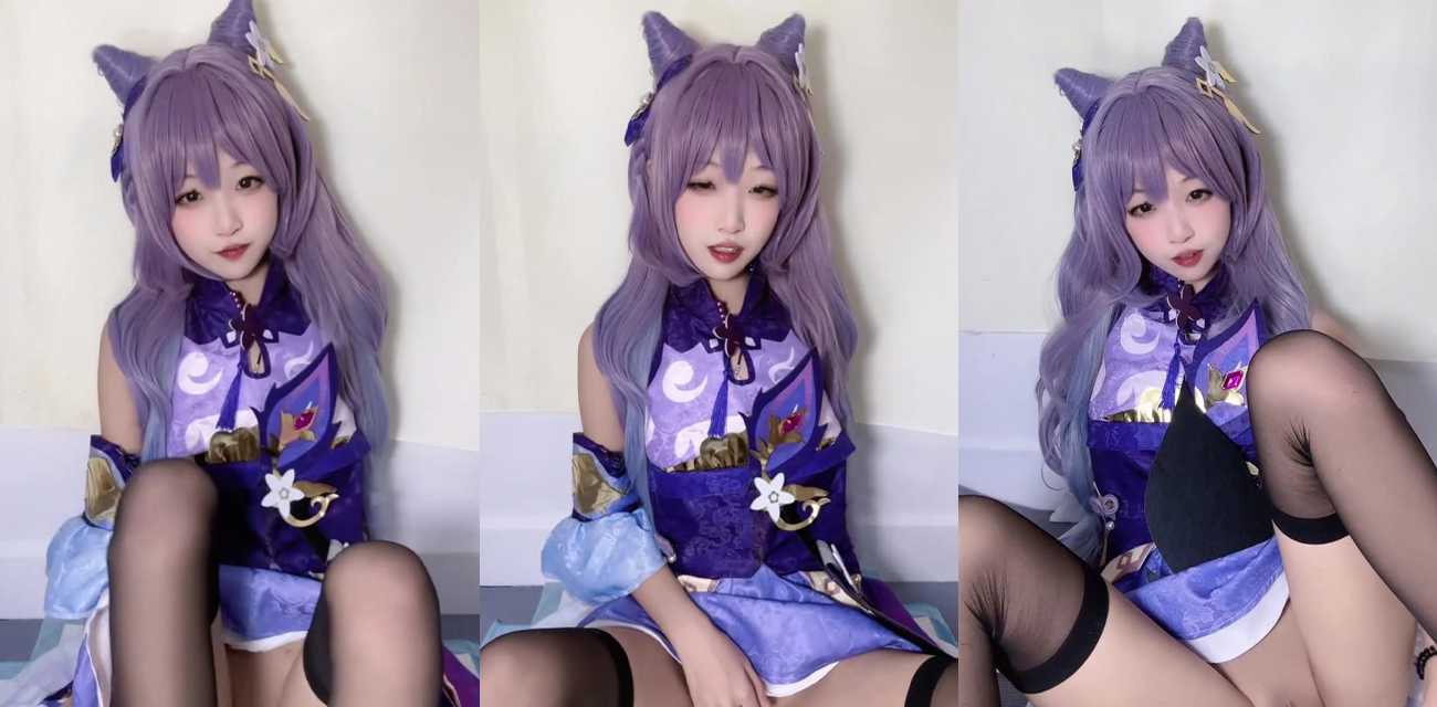 萝莉网黄【神探狸狸】最新私拍流出，COS刻晴上演自慰诱惑，水晶棒爆插骚穴呻吟娇喘连连